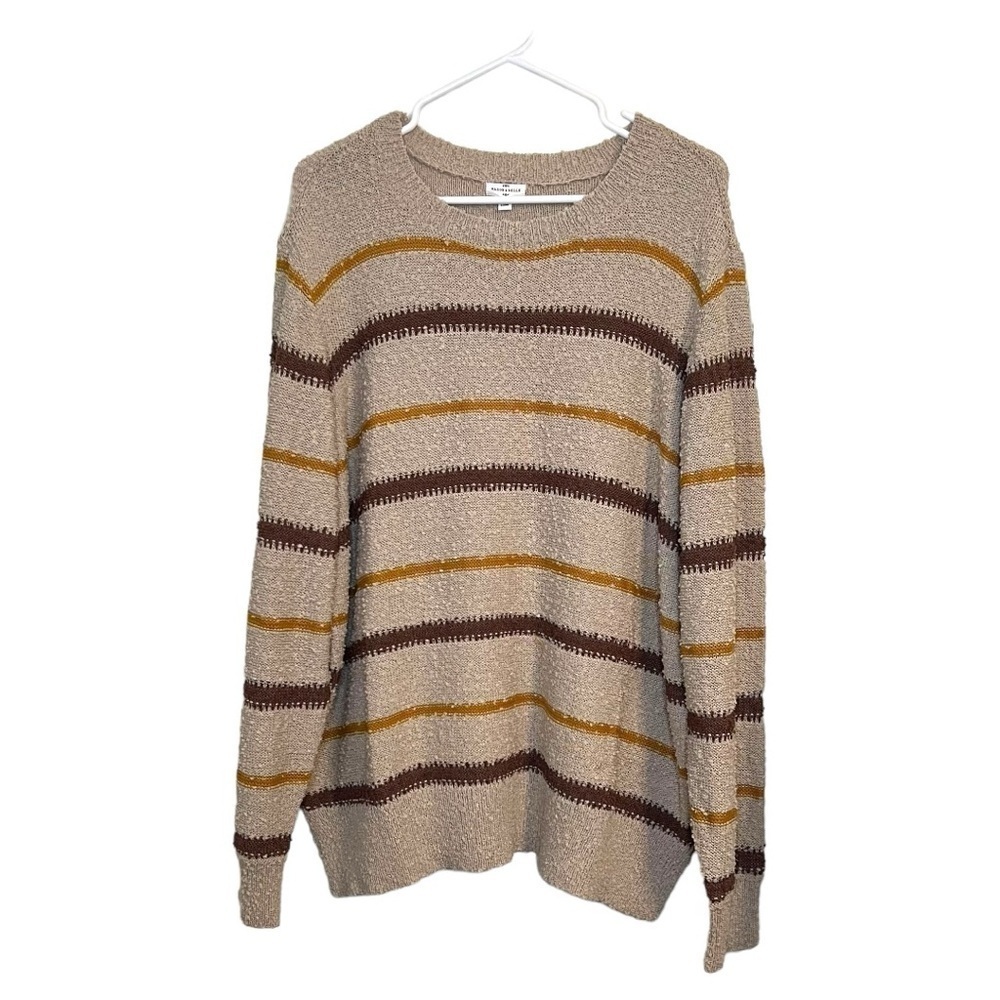 Mason & Belle brown striped sweater size XXL NWT